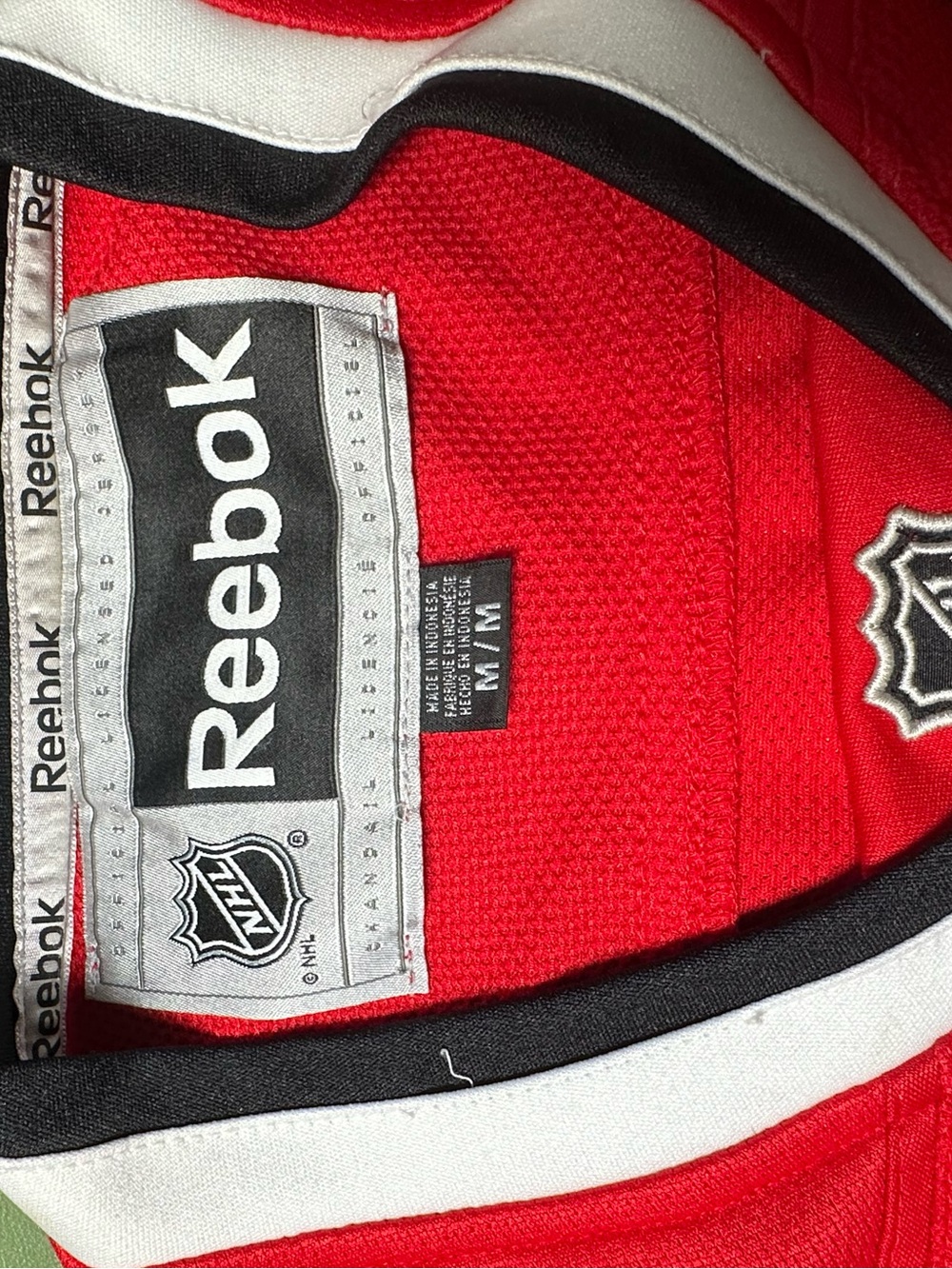 Reebok Chicago Blackhawks NHL Premier Hockey Jersey Red Men’s M - Picture 5 of 5